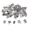 thumbnail image 2 of 40 Piezas Mezcladas de Plata Tubo Espaciador Abalorios Colgaes Manualidades de Joyería de Bricolaje, 2 of 7