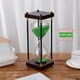 thumbnail image 1 of Reloj de arena, temporizador de arena soplado a mano para gestión del tiempo, construcción de vidrio duradera de 30 minutos(Arena morada)(30 minutos), 1 of 5