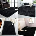 thumbnail image 4 of TWINNIS Super Soft Area Rug for Living Room Bedroom Shaggy Accent Carpets for Kids Girls Rooms,4'x6',Black, 4 of 7