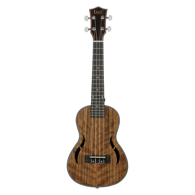 1pc 26 Inches Walnut Ukulele Four Strings Small Guitar Acoustic Instrument for Friends Beginner (Light Brown)