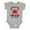 AC-Heather Grey, variant on Someone in Pismo Beach Loves Me Boys or Girls Baby Bodysuit