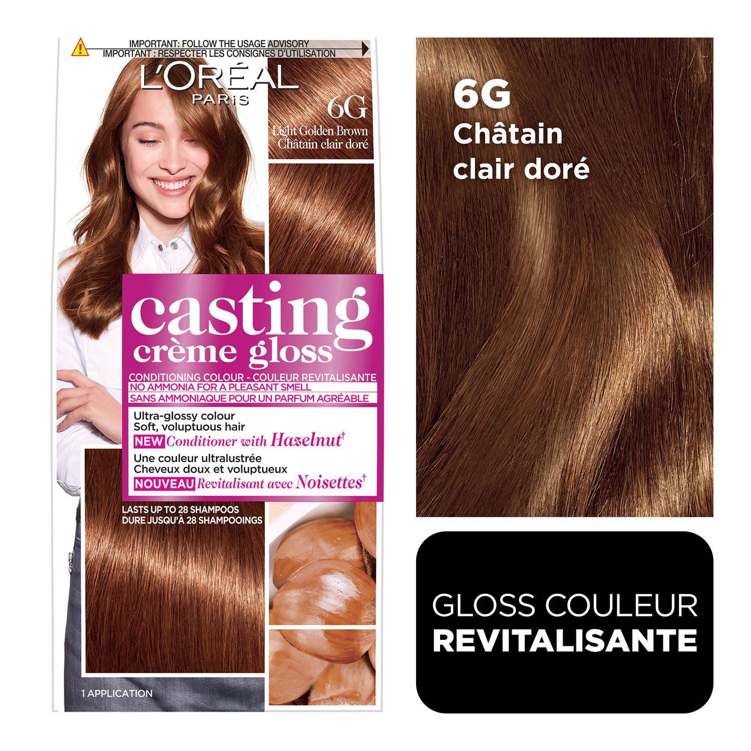 L'Oréal Paris Casting Crème Gloss Conditioning Hair Colour, Ammonia Free Semi-Permanent Hair Dye