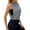 Gray, variant on Womens Tank Top Women's Sleeveless Workout Top Gym Activewear Crop Tank Top Open Side Shirt for Athletic Exercise Running(White,L)