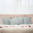 thumbnail image 4 of Ambesonne Shabby Flora Throw Pillow Cover 4 Pack, Summer Roses Bridal, 16", Turquoise Pale Pink, 4 of 5