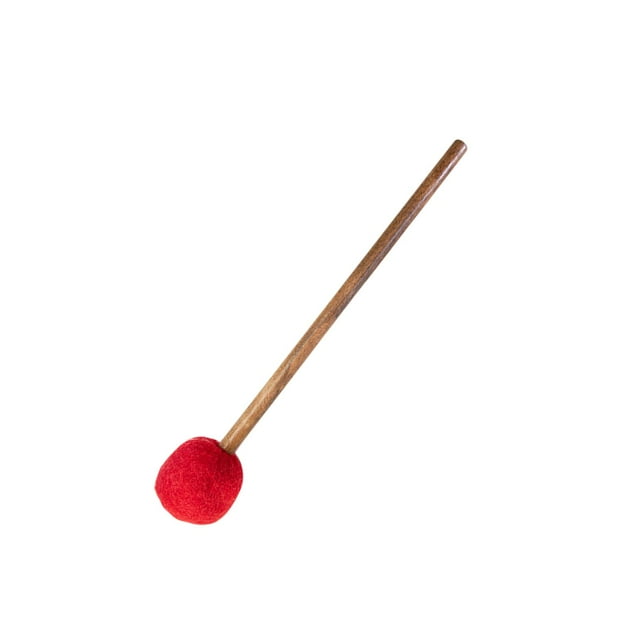 Youkk Bol de Son Maillet Remplacement Accessoire d'Instrument Fait Main Bol de Musique 24cmx4.5cm Rouge Fin