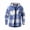 h466_Blue, variant on Zormilly Jackets for Men Long Sleeve Button Down Hooded Plaid Shirt Jacket with Pockets Brushed Soft Fall Outfits, S-3XL