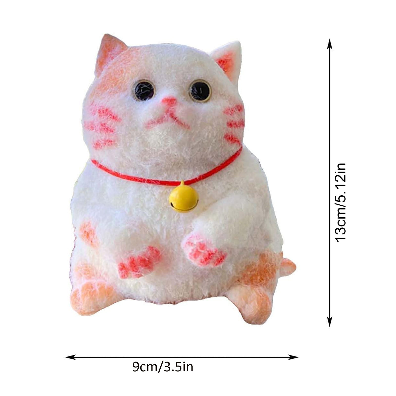 Siamese Cat Taba Squishy, Soft Animals Squeeze Ball Sensory Toys, Kawaii Kitten Stress Balls, Cat Taba Fufu Squishy Toys for Party Favors,, Classroom Prizes(Gray)