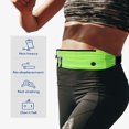thumbnail image 7 of WATERFLY Unisex Adjustable Non-Slip Jogging Exercise Fitness Nylon Running Waist Belt,Fluorescent Green, 7 of 7