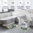 thumbnail image 6 of Truck Daisy Bathroom Rugs Set Welcome Spring Non Slip Absorbent Soft Bath Mats 3 Piece Set with Bathroom Rug, U-Shaped Floor Mat, Toilet Seat Cover Small Size, 6 of 9