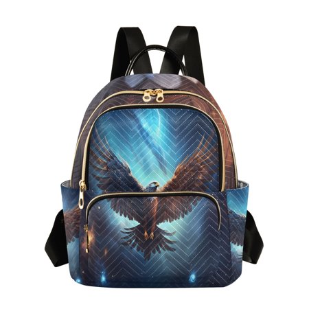Eagle Starry Sky Wings Travel Laptop Backpack Casual Daypack Lightweight Bookbag Compartment for Business