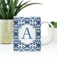 thumbnail image 2 of Koyal Wholesale Ceramic Coffee Mug, Moroccan Monogram  A, 2 of 5