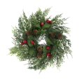 thumbnail image 1 of Holiday Time Couronne woodland de 30,5 cm, Vert, PE, 1 of 5