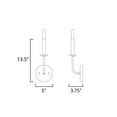 thumbnail image 4 of Maxim Wesley 1-Light Wall Sconce - Satin Brass - 10321SBR, 4 of 5