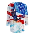 thumbnail image 5 of Lorytime Womens T Shirts Fourth of July Outfits Patriotic Graphic Outfits Lorytime Stars and Stripes Wear 26-Multicolor L, 5 of 5