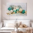 thumbnail image 2 of Elephant Stock Beach Concept Spa Wall Art - Horizontal Canvas Wall Art - Spa Wall Decor - Wellness Canvas - Teal And Blue Decor - 48" x 32", 2 of 8