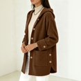 thumbnail image 6 of Jackets for Women, Oversized Button Up Corduroy Hooded Jacket for Women Fall Long Sleeve Cardigans Outerwear Jackets Coat with Pocket, 6 of 8