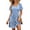 B Blue Print, variant on Summer Dresses for Women Boho Floral Print Midi Dresses Casual Short Sleeve U Neck Beach Sundress with Pockets
