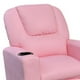 thumbnail image 3 of Sillón reclinable juvenil Benzara Nik 56 cm acolchado rosa, 3 of 5