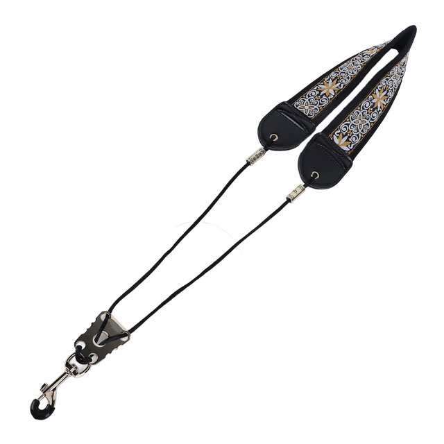 Correa Para El Cuello De Saxofón Bordado, Accesorios De Instrumentos Ajustables Con Gancho De Metal, Diseño Ergonómico Para Saxofón Alto Tenor, Adecuado Para Clarinete