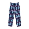 thumbnail image 4 of Goofa Silhouette Cats Printed Soft Pajama Pants for Men, Wide Leg Comfy Casual Lounge Yoga Pants-X-Large, 4 of 9