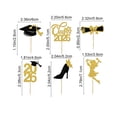 thumbnail image 3 of 2026 Graduation Cupcake Toppers, 12Pcs Gold Glitter Class of 2026 Cake Picks, Congrats Grad Dessert Decorations for Graduation Party, Glittery Graduation Cap and Diploma Cupcake Signs for Ceremony, 3 of 6