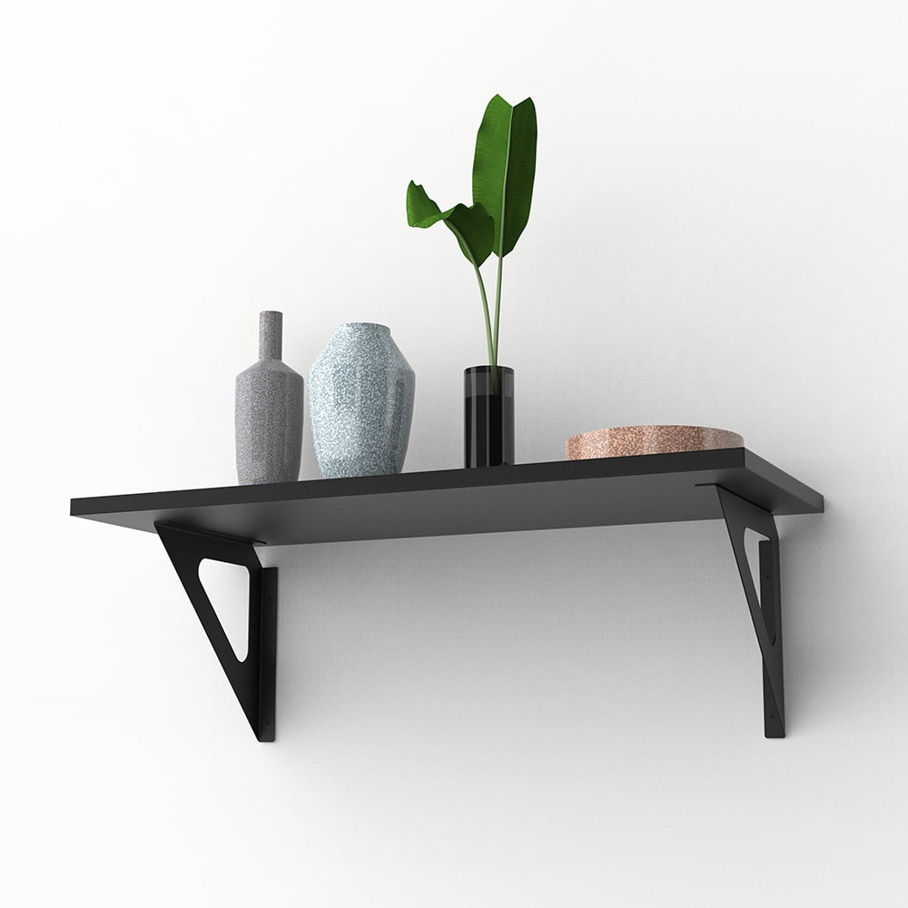 Hyper Tough 6 in. x 15 3/4 in. Modern Black Laminated Wood