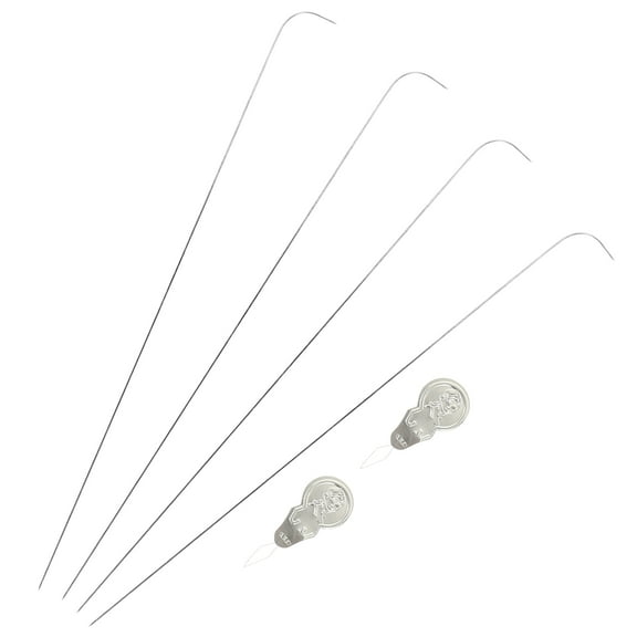2 Sets Stainless Steel Beading Embroidery Needles for Stitching Sewing Tools
