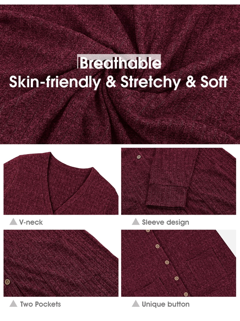 Cardigan Ouvert Flannel Pour Juniors - Taille S (Small) - Rouge/Bordeaux - About A Girl