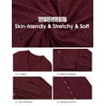 thumbnail image 6 of JWD Burgundy Open Front Cardigan for Women Button Down Long Sleeve Draped Sweater Outerwear with Pocket, 6 of 9