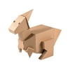 DIY 3D Parasaurolophus Dinosaur Cardboard Stand-Up, Craft Kits, Toy, DYO - Paper, 1 Piece, Brown