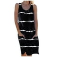 thumbnail image 2 of Women Dresses Plus Sleeveless Dresses Sexy Printed Sling Fashion Dresses Black Trendy Skirt Size L, 2 of 4
