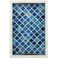 thumbnail image 2 of Handicrafts Home Moorish Moroccan Pattern Inspired Trays – Ideal Ottoman Tray – Multipurpose Bone Inlay Serving Tray or Simply Use as a Decorative Trays 12x8 Inches, Blue, 2 of 5