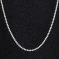 thumbnail image 4 of 12 Ct Round Cut Lab Created Diamond Men's Tennis Necklace 14k White Gold Plated 4MM 18INCH, 4 of 4