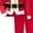Santa, variante sur Komar Kids Pyjama pour Tout-Petits Père Noël Filles et Garçons Ensemble de Vêtements de Nuit en Coton