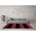 thumbnail image 3 of Ahgly Company Indoor Square Abstract Pink Modern Area Rugs, 3' Square, 3 of 4