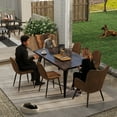 thumbnail image 3 of Homy Casa Waiting Room Guest Chair Office Reception Charis Lounge Charis for Living Room Bedroom, Brown, 3 of 8