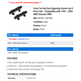thumbnail image 2 of Front Tie Rod End Adjusting Sleeve Set 2 Piece Set - Compatible with 1994 - 2004 GMC Sonoma 4WD 1995 1996 1997 1998 1999 2000 2001 2002 2003, 2 of 2