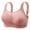 Pink, variant on Viikei Womens Bras No Wire Womens Bras Woman's Embroidered Glossy Comfortable Breathable Bra Underwear No Rims