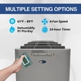 thumbnail image 5 of Whynter Dual Hose Portable Air Conditioner with Dehumidifier & Fan 420 sq ft Efficiency 13,000 BTU ARC-131GD, 5 of 6