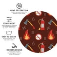 thumbnail image 4 of Disketp Fire Extinguisher Funny Coasters,6 Pcs Leather Coasters With Holder, Perfect Housewarming Hostess Gifts,Protect Furniture From Water Marks Scratch And Damage, 4 of 9