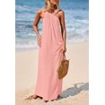 thumbnail image 4 of Vestido de verano PRETTYGARDEN para mujer 2025 con tiras holgadas, rosa, 4 of 9
