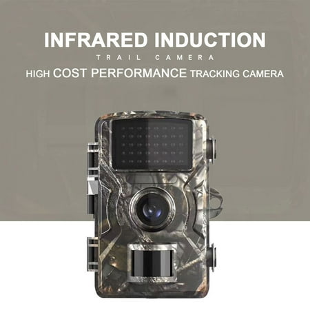 Outdoor Trail Camera 12MP 1080P for Wildlife Monitoring PIR Infrared Night Vision Camera for Orchard Villa Fish Pond IP66 Waterproof Hunting Scouting Device