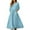 41#Sky Blue, variant on 3/4 Sleeve Dress for Women Boho Maxi Dress 2025 Fall Casual Loose Long Maxi Dresses with Pockets Light Purple L
