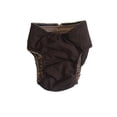 thumbnail image 4 of Barkertime Chocolate Brown Washable Dog Diaper - Made in USA, 4 of 6