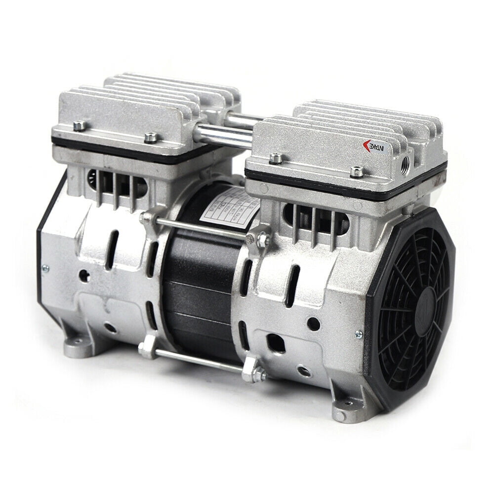 Oilless Vacuum Pump | Industrial Oil-Free Piston Vacuum Pump W/Filter