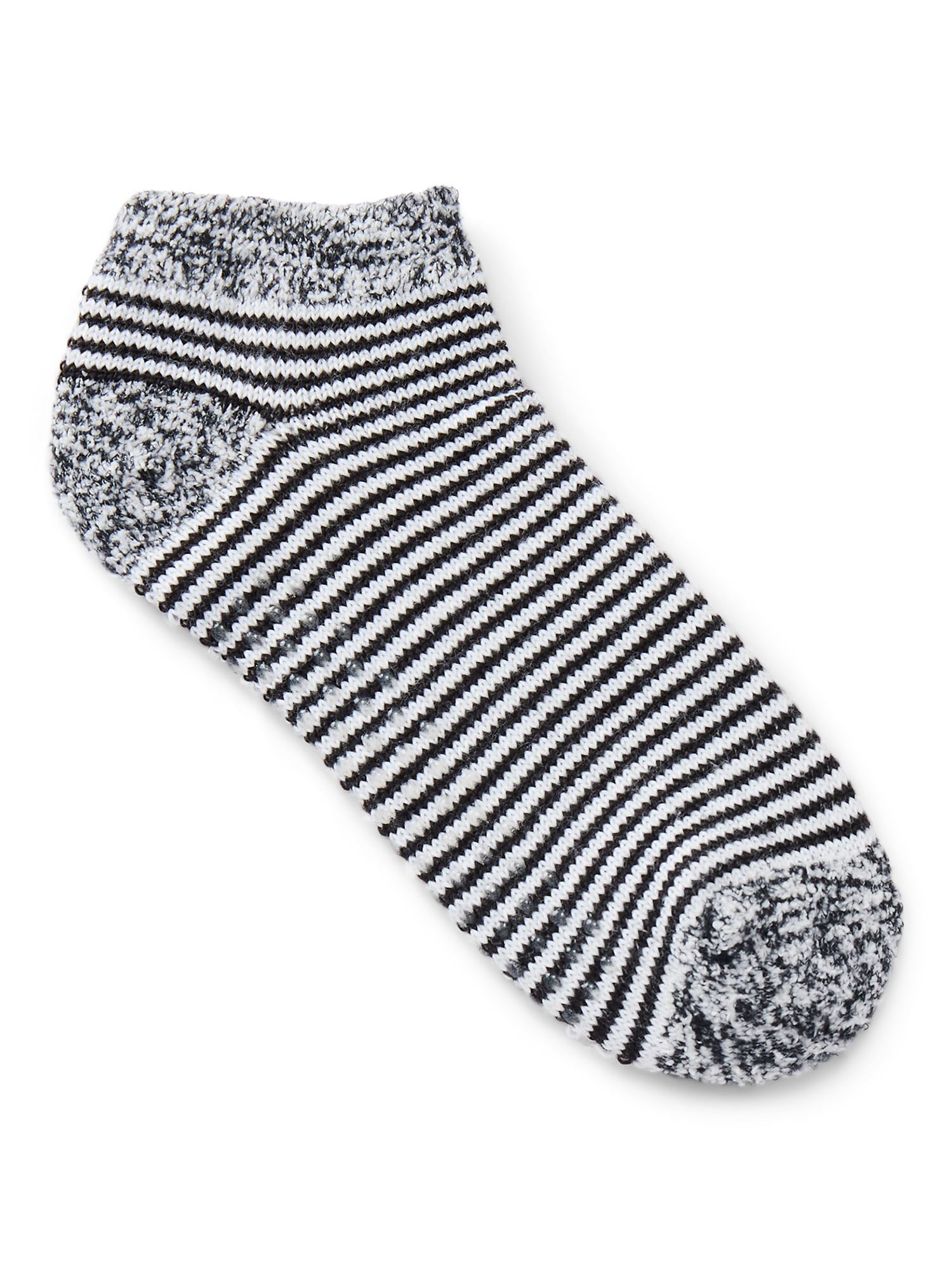 Joyspun Women's Double Layer Low Cut Lounge Socks, 3 Pack, Shoe Sizes 4-10
