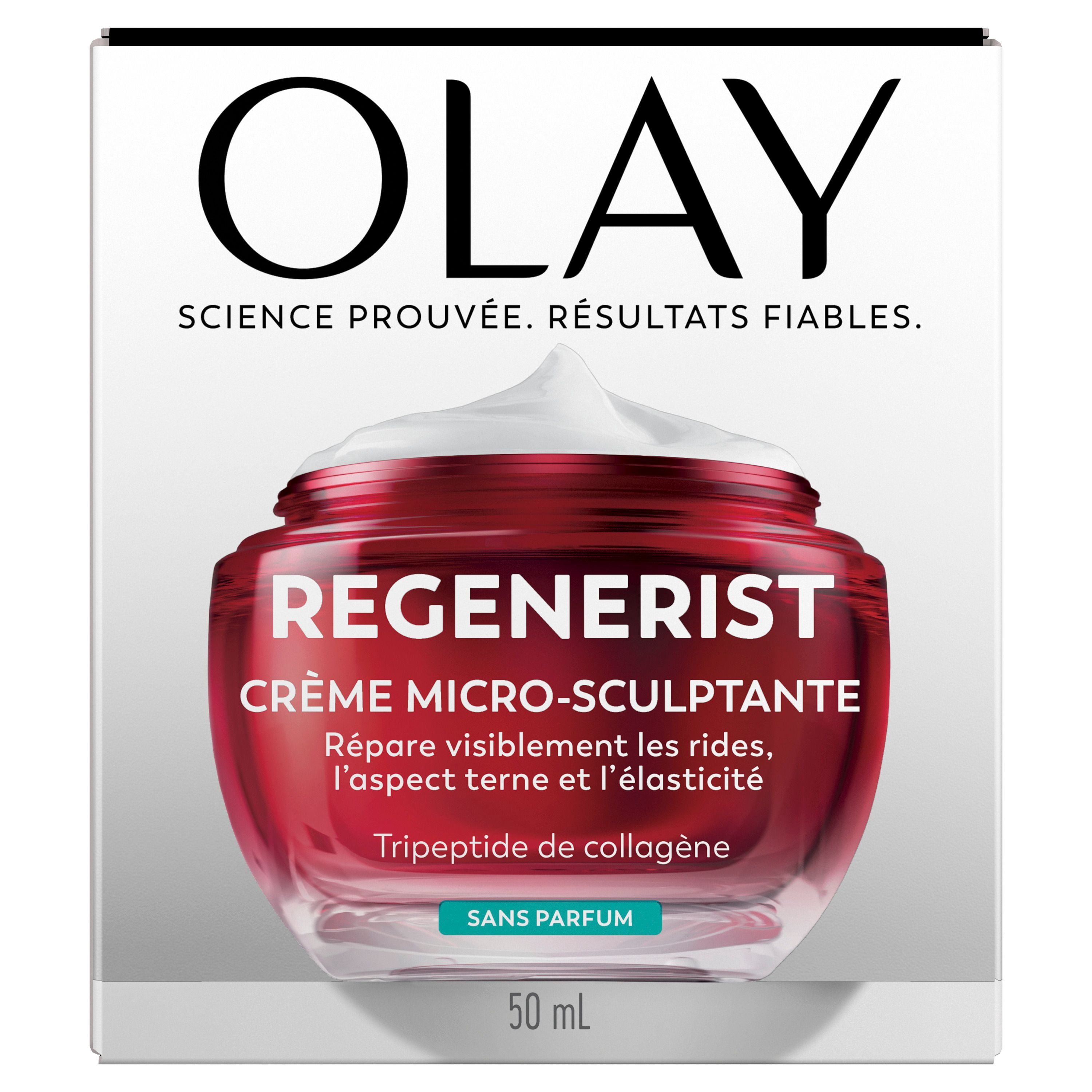 Olay Face Cream, Regenerist Micro-Sculpting Cream Face Moisturizer, Fragrance-Free - Hydrating, Anti-Aging, Anti-Wrinkle, Skin Care - Hyaluronic Acid, Niacinamide 50mL