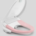 thumbnail image 4 of ADDHAT Funda De Asiento De Inodoro Rosa Con Botón Material Premium Para Cómodo, 4 of 8