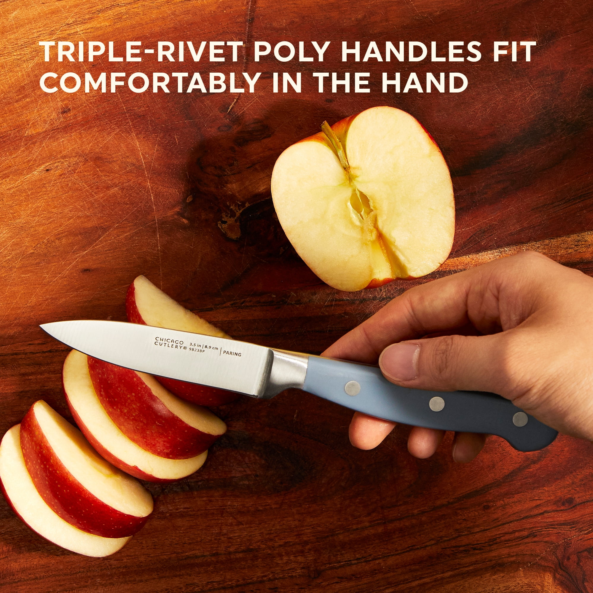 Chicago Cutlery Halsted 3-Piece Stainless Steel Knife Set