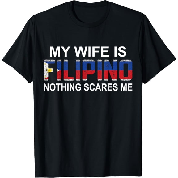 My Wife Is Filipino Philippines Heritage Roots Flag Souvenir T-Shirt
